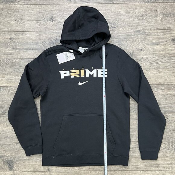 Nike Pullover Hoodie Coach Prime Sz Small Mens Black Club Fleece - Picture 3 of 11